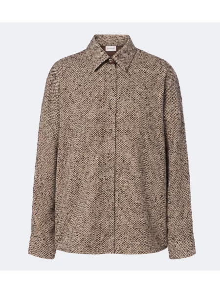 Top Moncler de lână maro