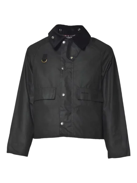 Gulerat geacă Barbour de catifea cord negru