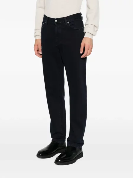 Blugi drepți Zegna albastru