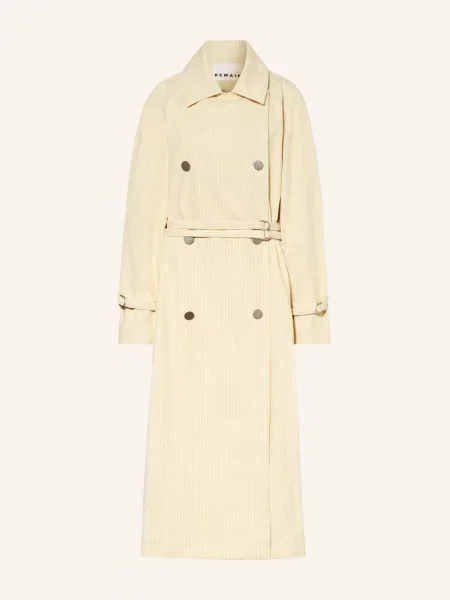 Remain Birger Christensen Płaszcz gelb biały