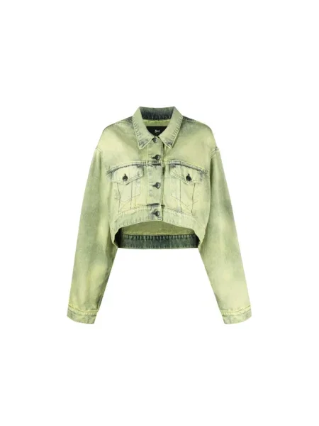 Kurtka jeansowa 3x1 zielona