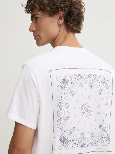 Levi's tričko GRAPHIC CREWNECK bílé