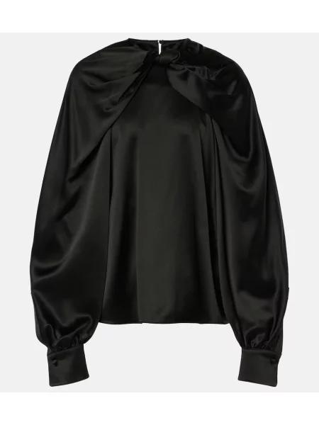 Bluză Max Mara de mătase eleganta negru