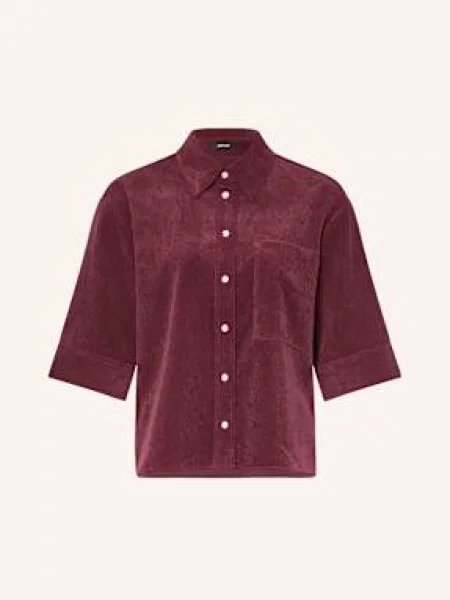 Opus Koszula Faisa Ze Sztruksu lila bordowa