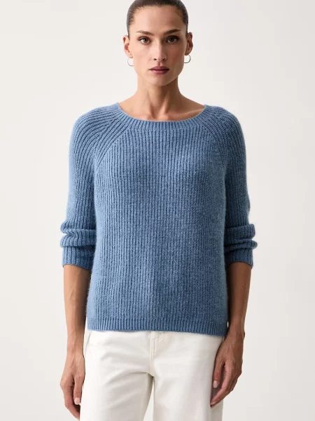 Weekend Max Mara pulover pentru femei cu lână WKDXENO albastru