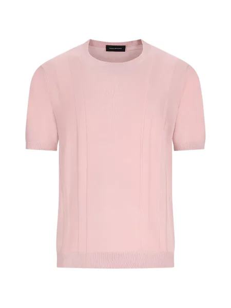 Tricou Tagliatore cu decolteu rotund roz