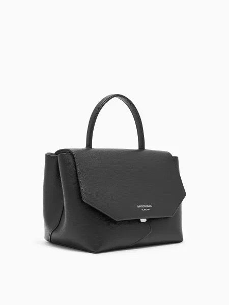 Кожаная сумка Emporio Armani черная