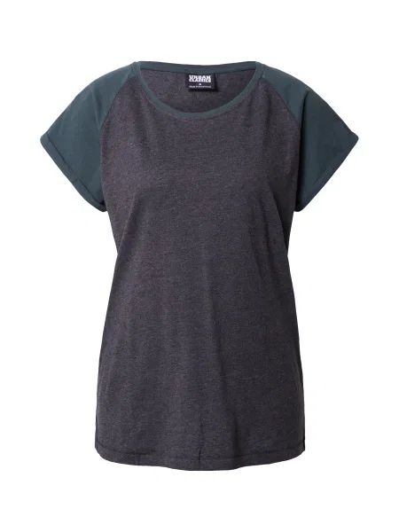 Urban Classics Tricou închis / verde smarald gri