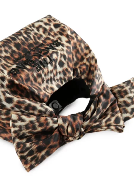 Geantă shopper Marc Jacobs cu imagine cu model leopard maro