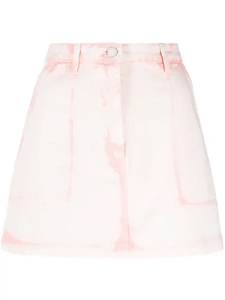 Fustă din denim Alberta Ferretti roz