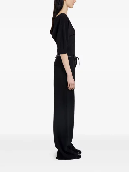 Top Proenza Schouler s výstřihem do v černý