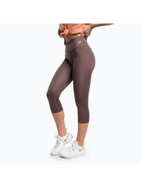Olcsóbban. Női Gymshark edző leggings penny barna. Méret: S barna