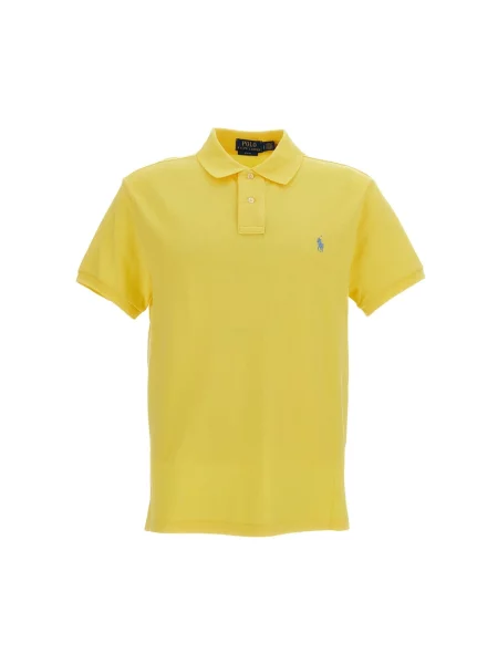 Dzianinowa koszulka polo Polo Ralph Lauren żółta