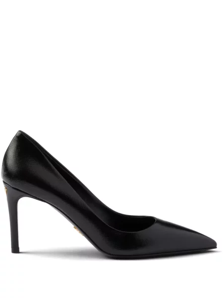Pantofi cu toc Prada din piele negru