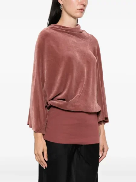 Bluză Rick Owens drapată roz