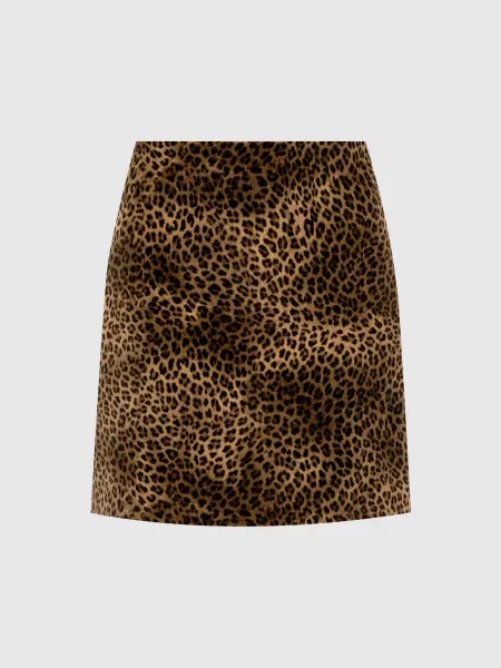 Спідниця WKDDISCO в анімалістичний принт Max Mara Weekend коричнева
