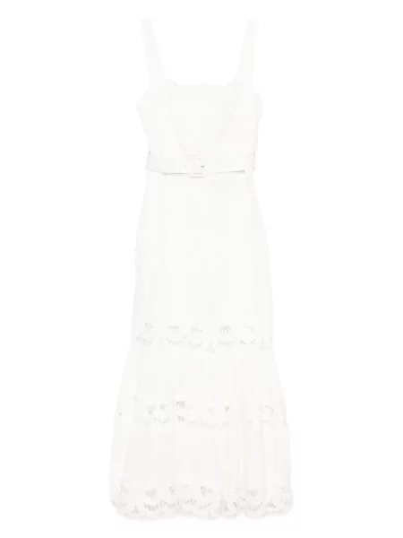 Rochie Self-portrait din dantelă de costum alb