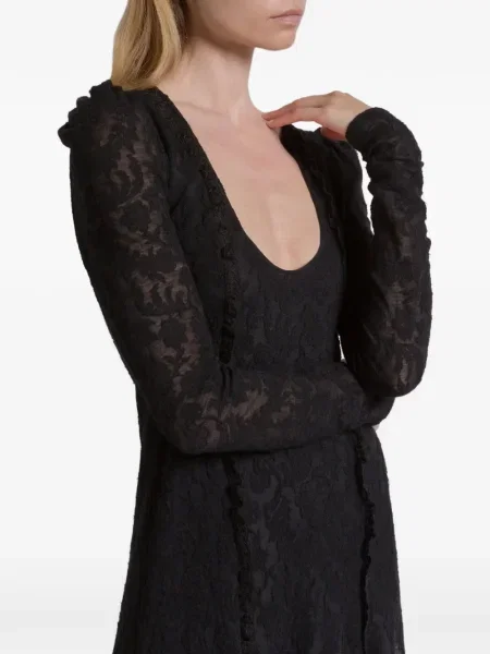 Костюм макси рокля Alberta Ferretti до коляното черно
