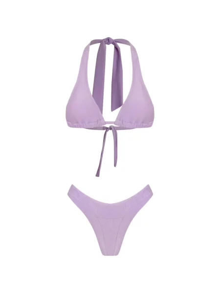 Bikini Amir Slama cu gât halter violet