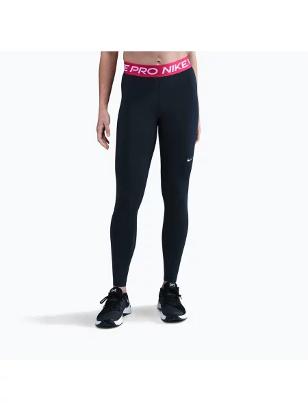Легінси Nike Pro Tight black/rush pink/white білі