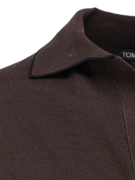 Gulerat tricou Tom Ford maro