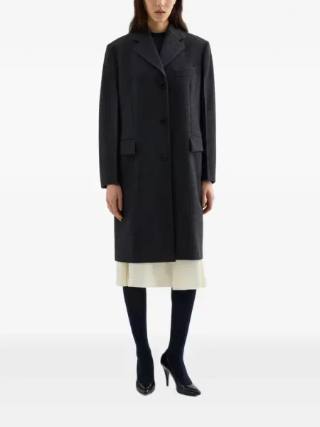 Palton Jil Sander de lână gri