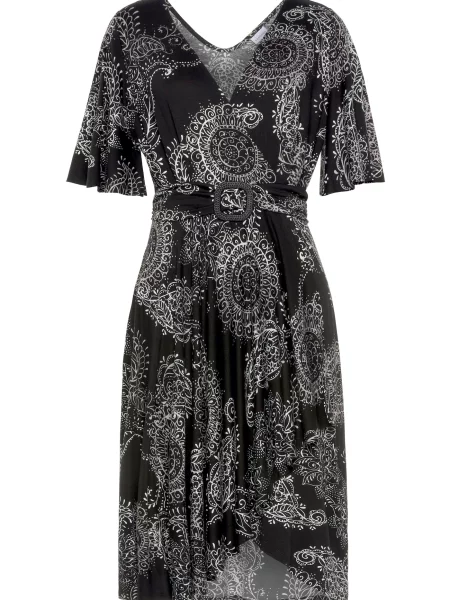 VIVANCE Obleka črna bela