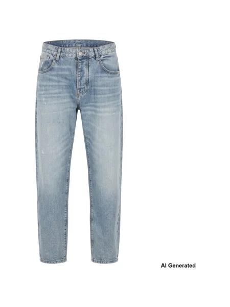 Blugi Armani Exchange cu 5 buzunare albastru