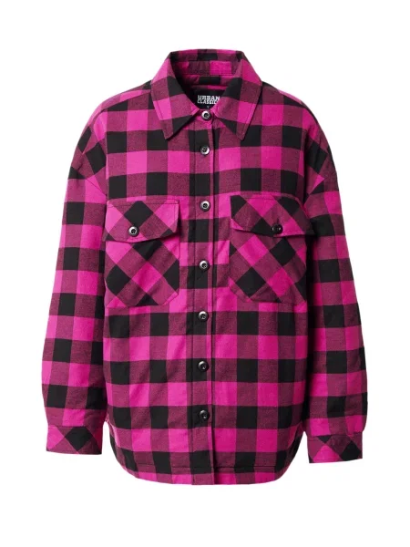 Geacă Urban Classics de flanelă negru