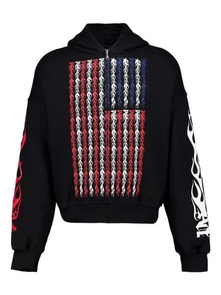 Hanorac cu glugă Palm Angels negru