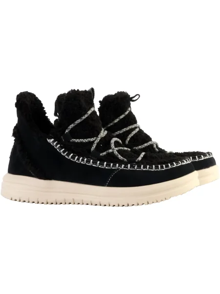 Pantofi Heydude din piele de căprioară negru