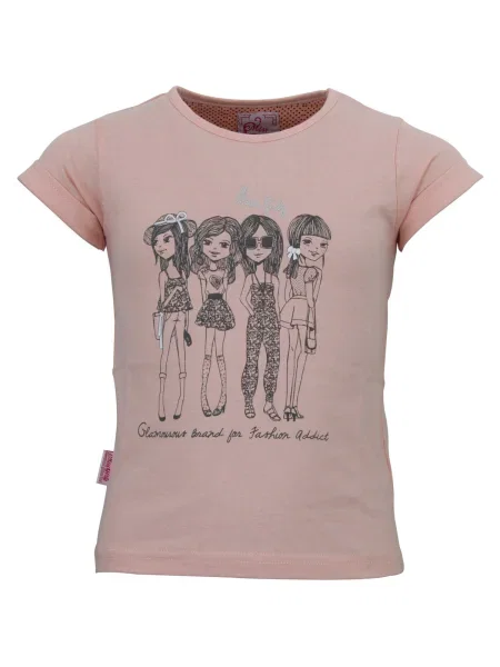 Tricou copii Miss Girly portocaliu