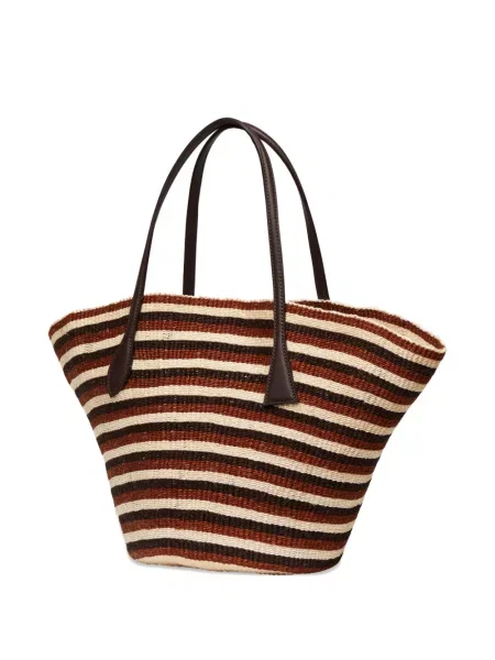 Geantă shopper Liffner cu dungi maro