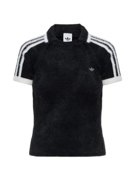 Top Adidas alergare cu autograf din piele negru