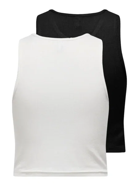ONLY Top ONLBELIA negru alb
