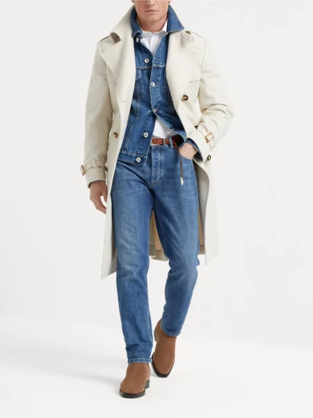 Polo Brunello Cucinelli alb