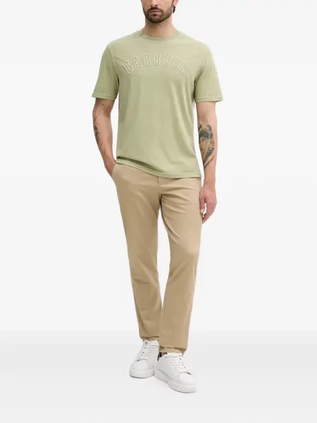 Tricou Barbour cu autograf verde