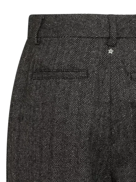 Pantaloni Lorena Antoniazzi cu model herringbone gri