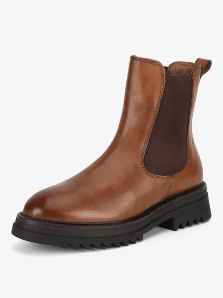 Kotníková obuv s elastickým prvkem Lasocki hnědé