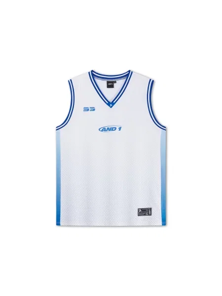 Tricou albastru alb