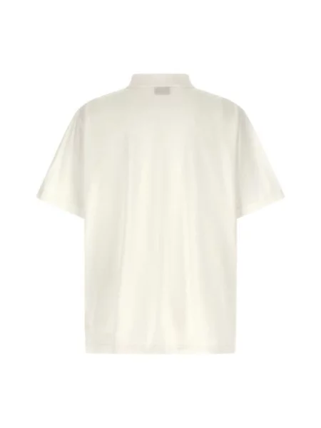 Koszulka polo Balenciaga klasyczna biała