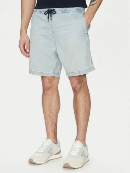 Guess Jeans Pantaloni scurți de blugi celest albastru