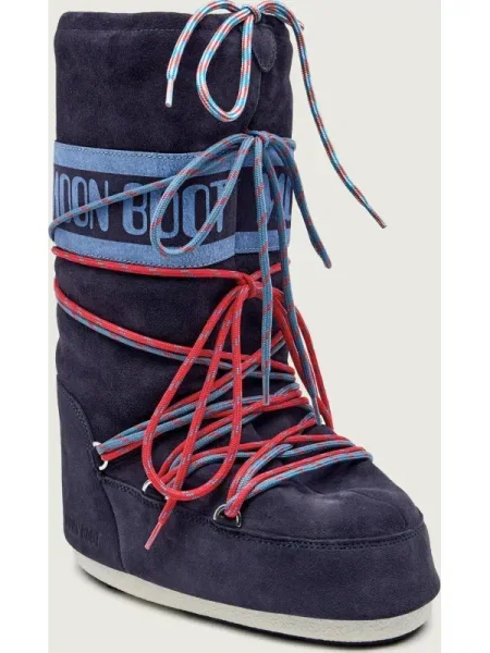 Moon Boot cizme de iarna MB ICON SUEDE LACES albastru