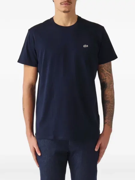 Tricou Lacoste cu autograf albastru