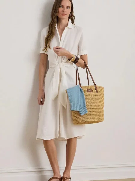 Šaty Lauren Ralph Lauren biela
