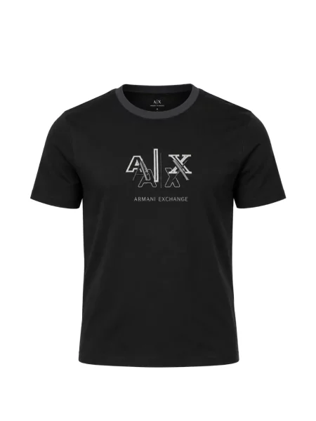 Tricou Armani Exchange cu imagine negru