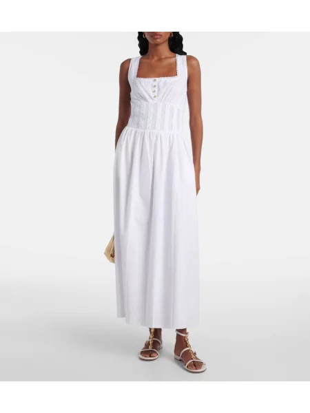 Rochie maxi Melissa Odabash de costum alb