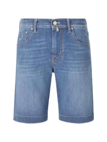 Džínové šortky Jacob Cohen s autogramem modré