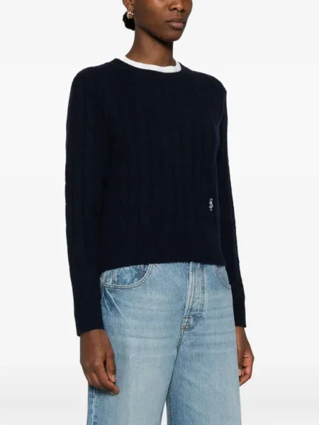 Pulover Sporty & Rich albastru