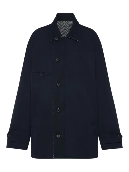 Geacă Maison Margiela cu model herringbone negru